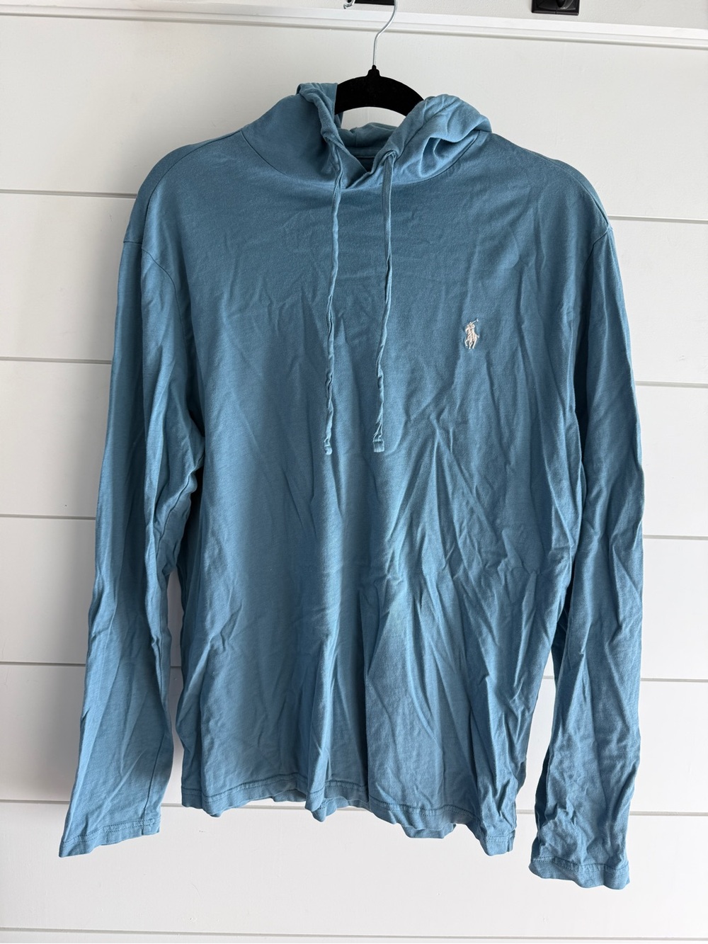 Polo by Ralph Lauren Sky Blue Long-Sleeve Hoodie Tee